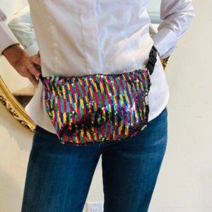 Sequin fanny pack